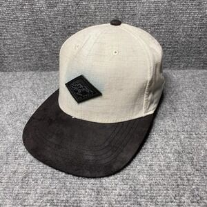 American Eagle Outfitters Hat Cap Snap Back Black Cream Suede Brim Patch Mens